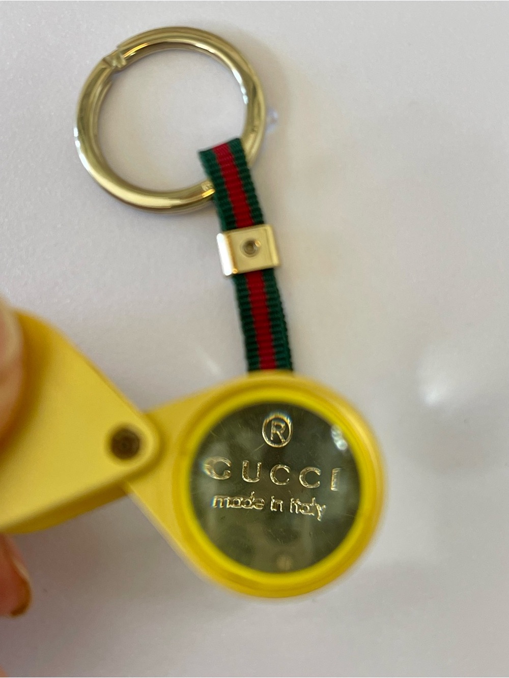 Vintage GUCCI Heart Sherry Line Strap Keychain Bag Charm - Picture 3 of 7